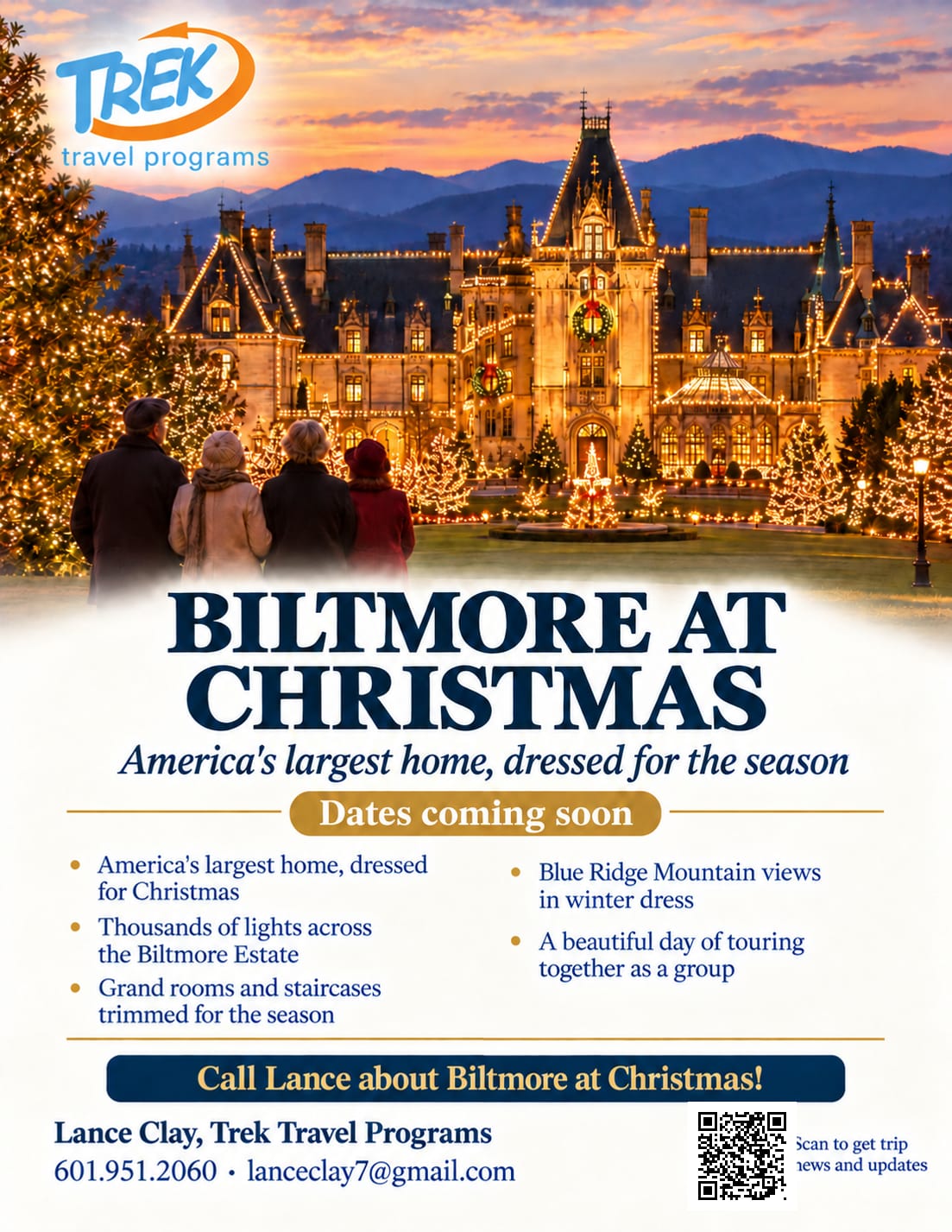 Biltmore at Christmas, Dates coming soon